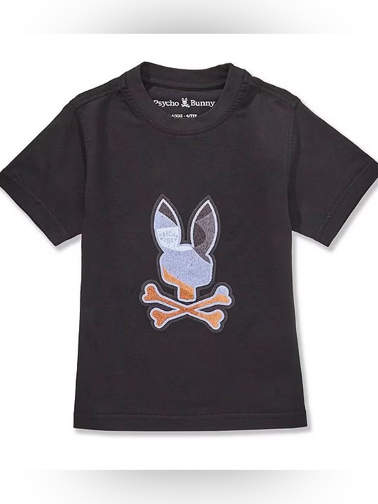 Psycho Bunny Other - Psycho Bunny Dante Bunny Black Graphic T-Shirt Short Sleeve NWT Size 3T